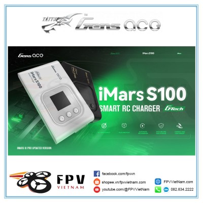 Sạc Pin Gens ACE G-Tech IMars S100 100W AC 2-6s